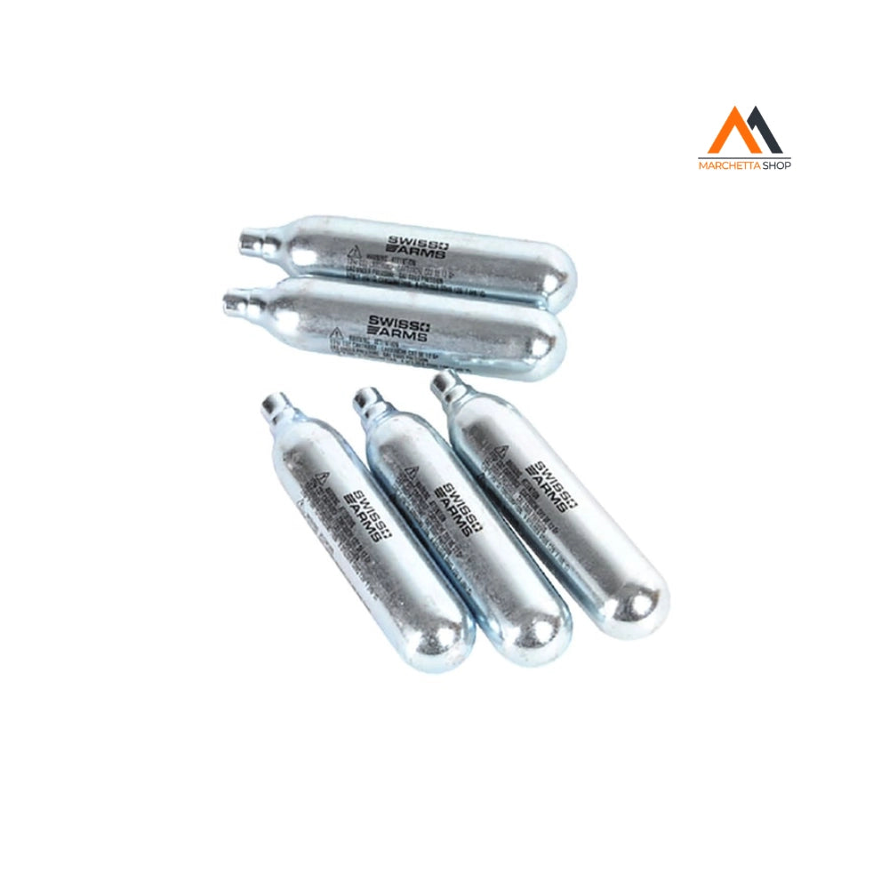 CartucceCo2 SWISS ARMS 8gr 5 pezzi - PER MARCATORE DELTA