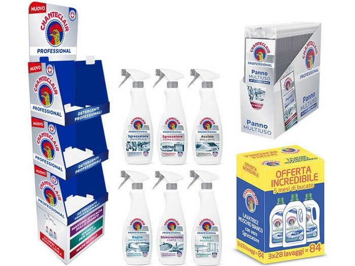 professional espositore 48 pz + tripacco + panno microfibra 32 pz cod:ferx.vit54580