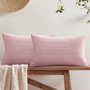 Cuscini di schiacciato in velluto rosso scuro 30x50 cm, morbidi, 2 pezzi, cuscini per divano, cuscini per poltrona, cuscini decorativi per camera da letto e soggiorno.