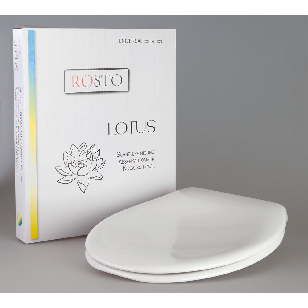 Sedile wc lotus | duroplast | igienico | con abbassamento automa
