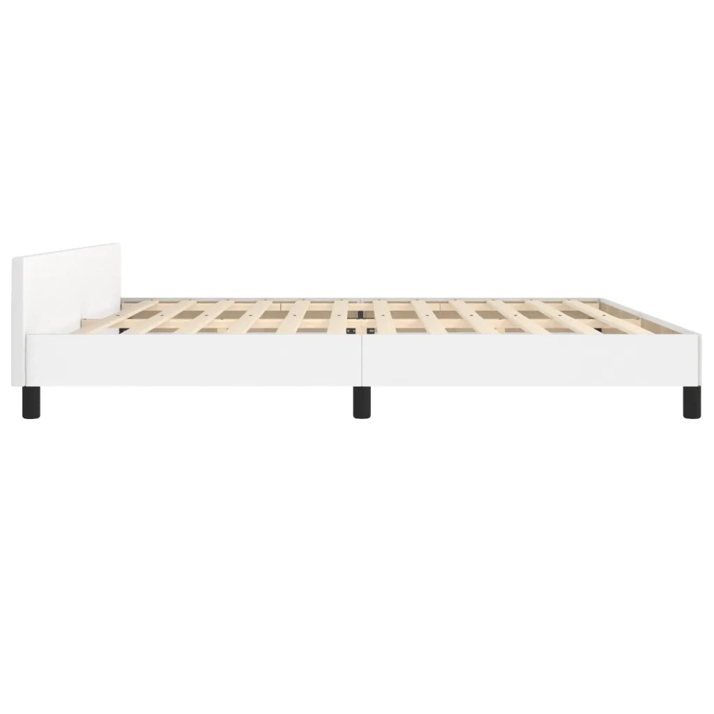 Giroletto con Testiera Bianco 200x200 cm in Similpelle cod mxl 63741