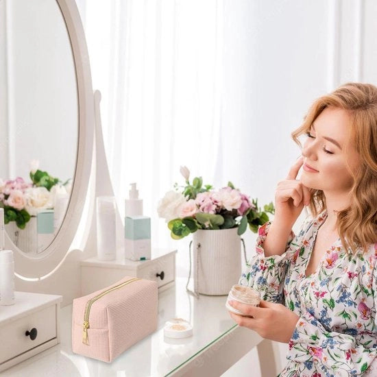 Set di 2 borse da trucco 

Multifunzionale e alla moda 
Riducibile 
Ideale per viaggi 

Capacità grande