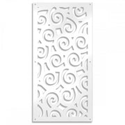 RICCI - Pannello Quadro arredo PVC traforato - PARASOLE Misura: 98x198 cm, Colore: bianco