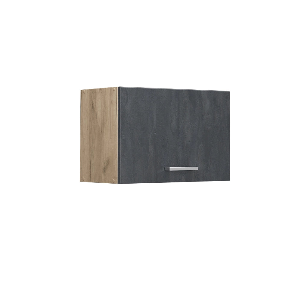 Vicco Pensile da cucina Calcestruzzo nero 60 cm Piatto
