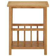 Tavolino | Tavolo laterale con Portariviste 45x35x55 cm Massello di Rovere