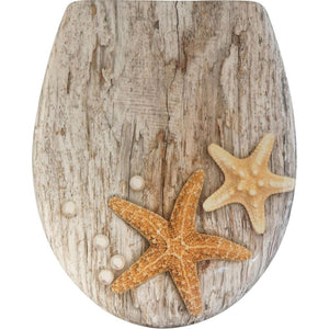 Sareno - sedile wc con abbassamento automatico in duroplast, con