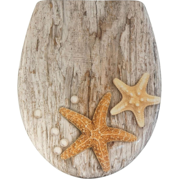 Sareno - sedile wc con abbassamento automatico in duroplast, con