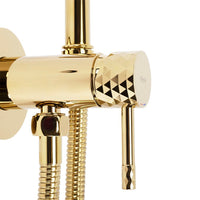 Rubinetto Bidet Rea Lungo Loop Diamond Gold
