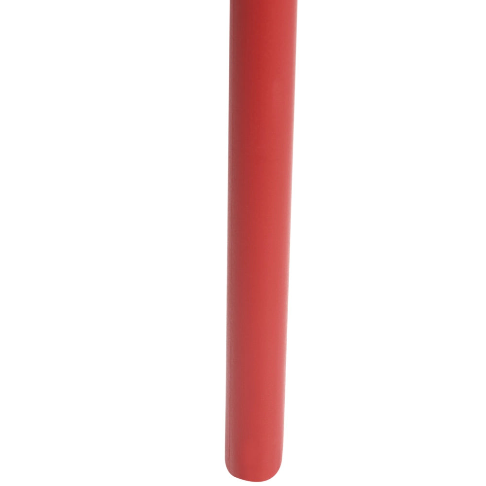 Set di 4 sedie da pranzo in plastica rosso per interni ed esterni da giardino impilabili in stile minimalista