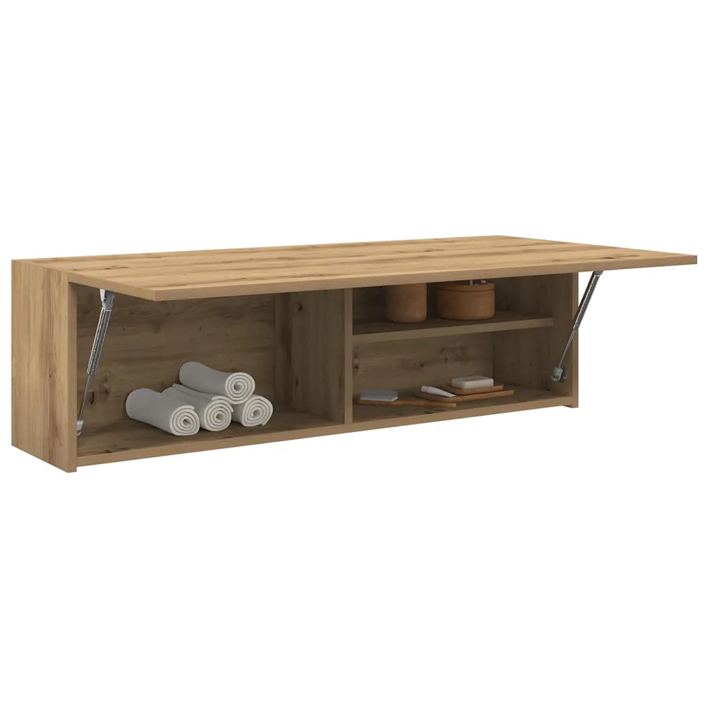 Mobiletto da Bagno Rovere Artigianale 100x25x30 cm Truciolato 860102