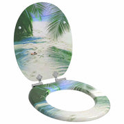 Sedile per toilette con chiusura morbida Verde 44 x 38 cm 42027190