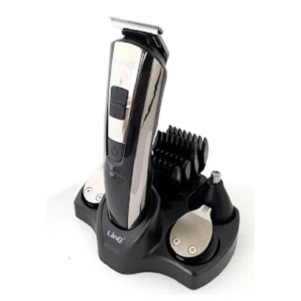 Trade Shop - Set Taglia Capelli Rasoio Ricaricabile 5in1 Regola Barba Peli Naso Clipper Rfc1611 -