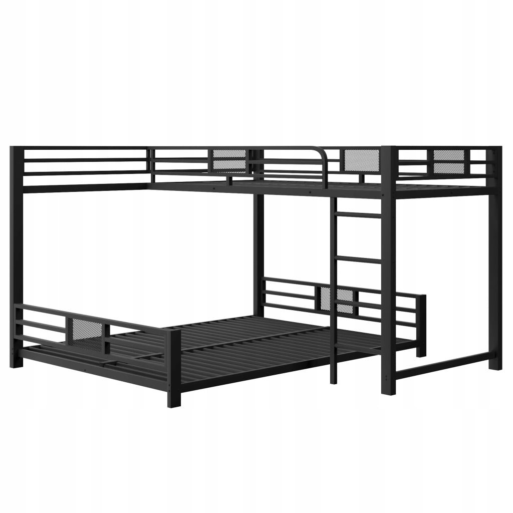 Letto a castello 90x200+140x200 - Xylo - Nero
