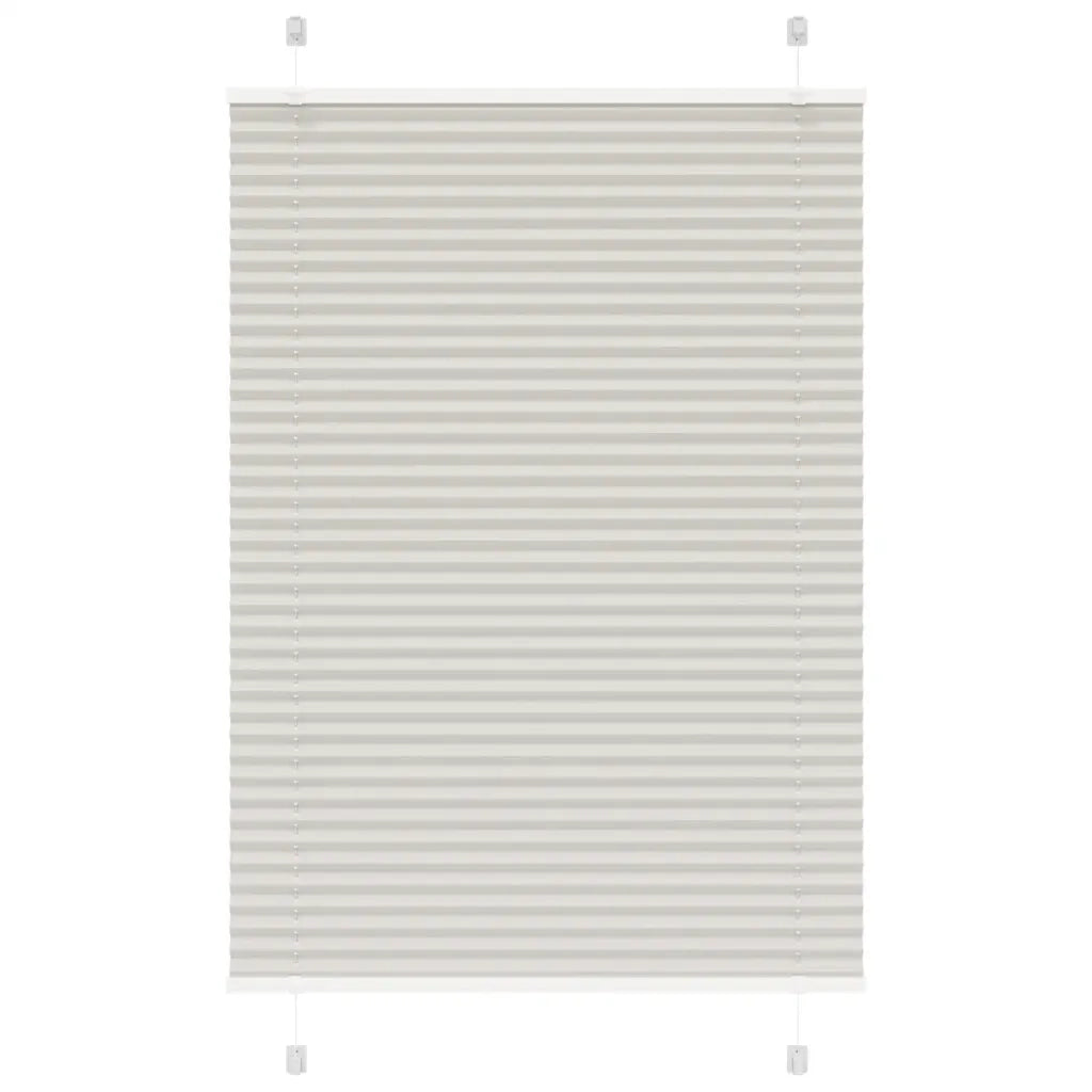 Tenda Plissettata Grigio Chiaro 85x100 cm Larghezza Tessuto