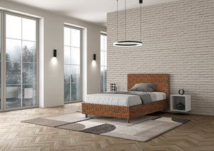 Letto 1 Piazza e Mezzo 120x200 cm Senza Rete Adele Era 04 Arancione