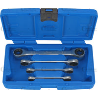 SERIE SET 4pz CHIAVI DOPPIE A CRICCHETTO TORX E6-E24 CONDOR