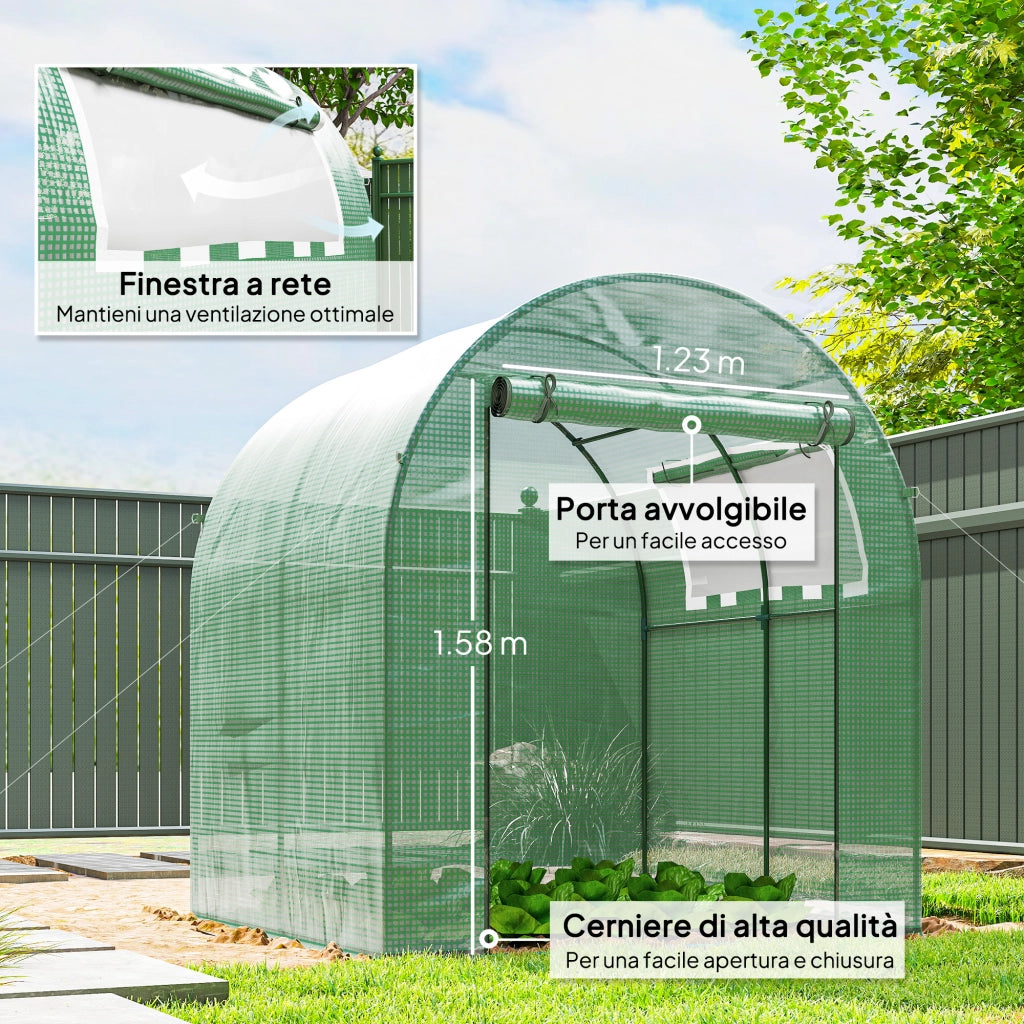 Serra da Giardino in PE ¨C Minimal ¨C Verde 180x180x200cm