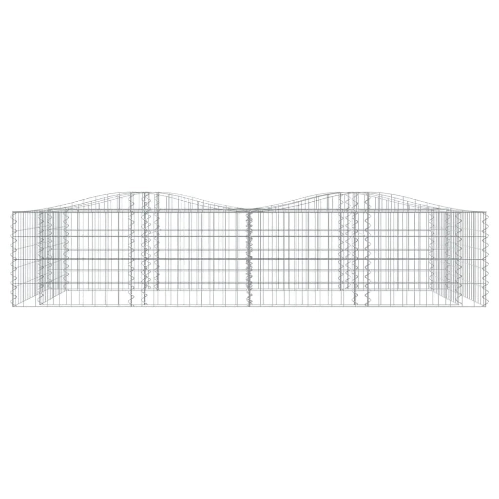 Gabbione rialzato ad arco 200 x 100 x 50 cm ferro zincato argento 02_0039931