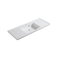 Consolle in da 80 x 45 cm resina con vasca centrale serie lc24