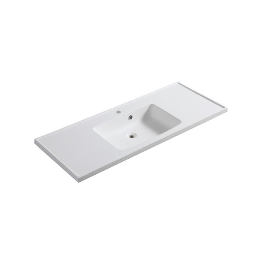 Consolle da 80 x 45 cm in resina con vasca a destra serie lc24