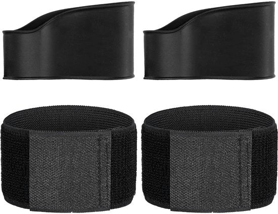 Coprisuola Antiscivolo per Stivali - Coprimozzo - Cinture di Fissaggio - Calzature da Calcio - Silicone - Nero - Protezione per Stivali