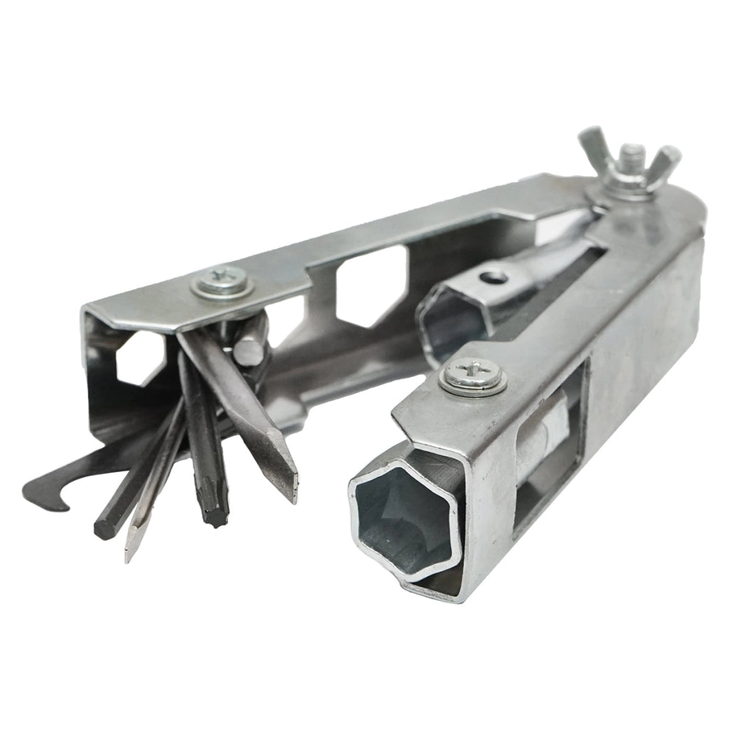 Utensile multifunzionale tipo coltello per la manutenzione della motosega