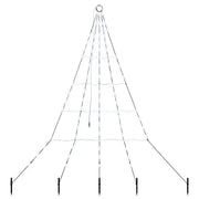 Albero di Natale LED con picchetti per il terreno-Luci decorative natalizie Bianco freddo 890447