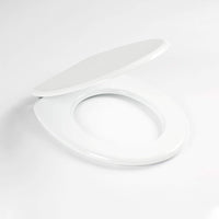 Copri wc sedile ricambio modello universale legno mdf bianco