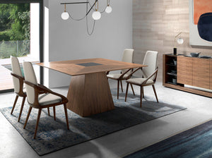 Sedia in ecopelle crema