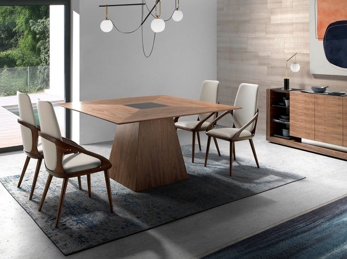 Sedia in ecopelle crema