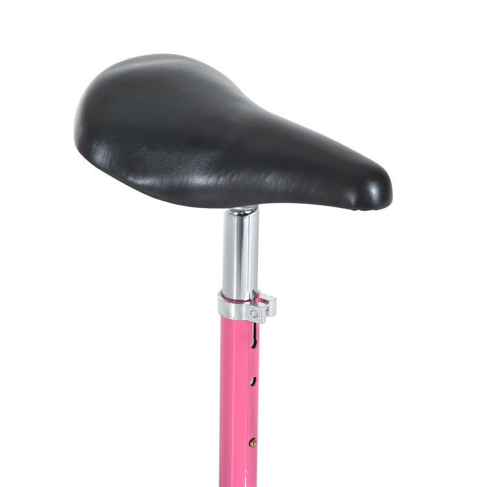 Monopattino Elettrico per Bambini 120W Pieghevole con Sella Rosa