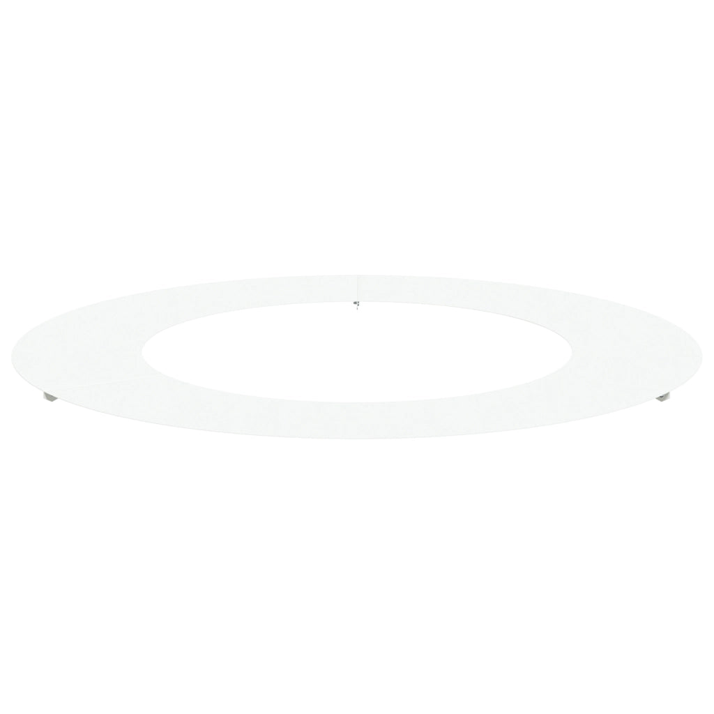 Fioriera in Metallo Bianco Bianco Metallo 80 cm di diametro
