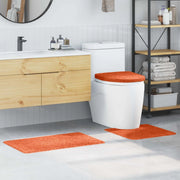 Set di tappetini antiscivolo per il bagno 3 pcs Arancione PP 4019871