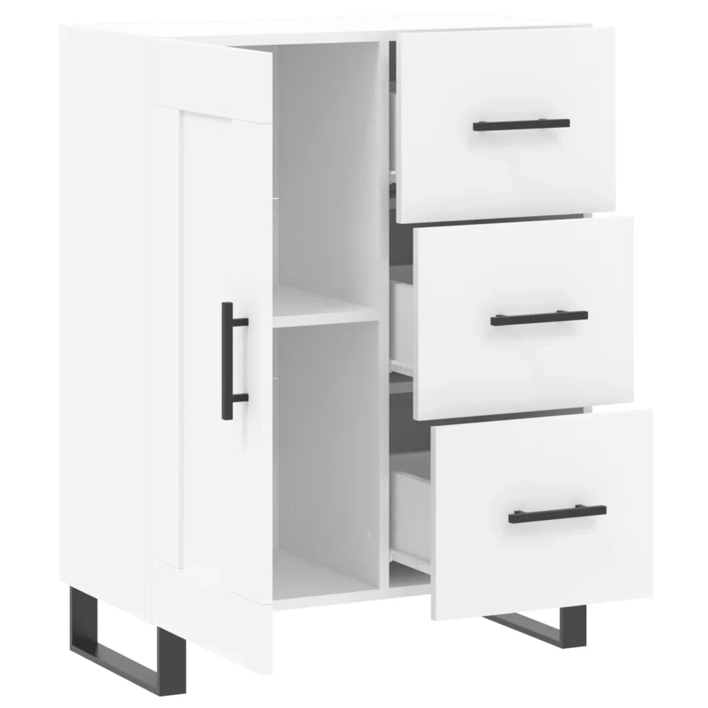 Credenza Bianca 69,5x34x90 cm in Legno Multistrato 830284