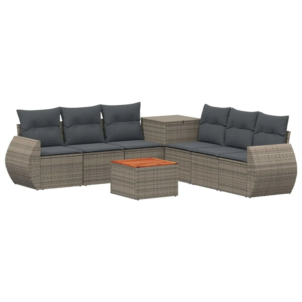 Set di divani 8 pz Grigio e Grigio Scuro 3448442