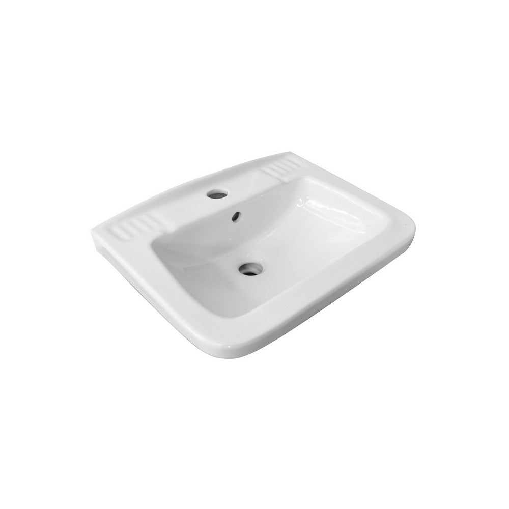 Lavabo a parete quadrato 36 x 45 cm