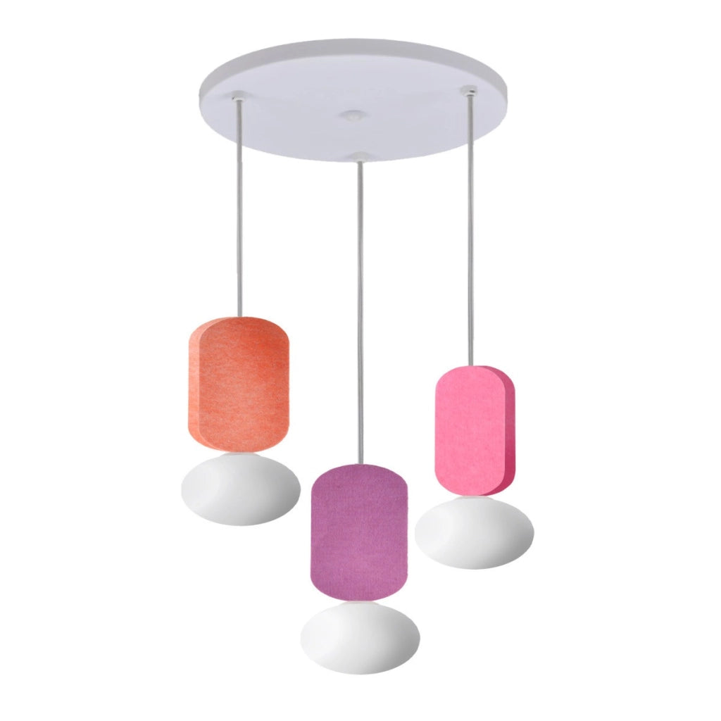 Lampada a sospensione Ballo bianca 3xG9 Light Prestige