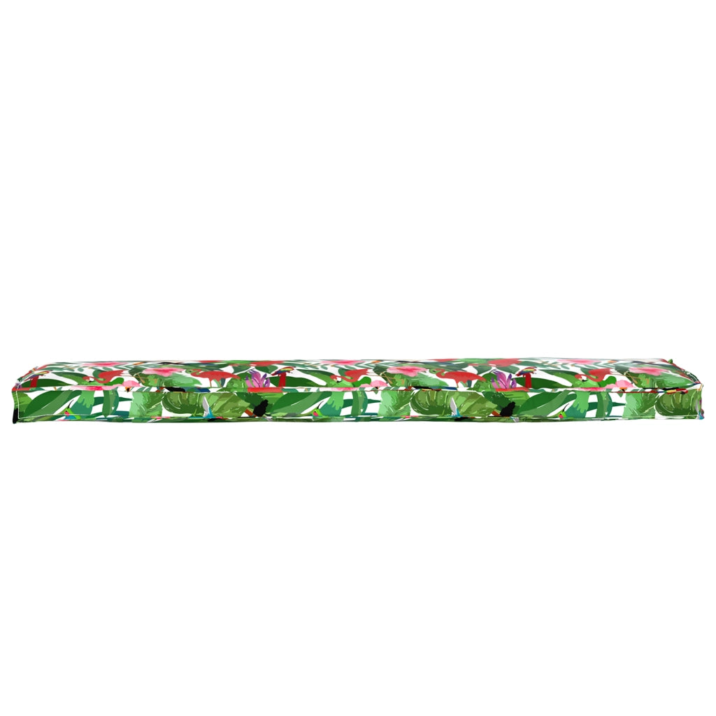 Cuscini per panchina 2 pezzi Tropical Jungle 180x40x8 cm Tessuto Oxford