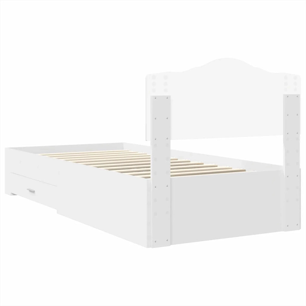 Struttura del letto Bianco 90 x 190 cm Legno multistrato 3413247