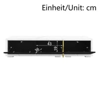 Mobile TV Moderno e Girevole con Lunghezza Variabile, Design Elegante in Effetto Marmo Bianco e Nero, 140-260x40x30 cm