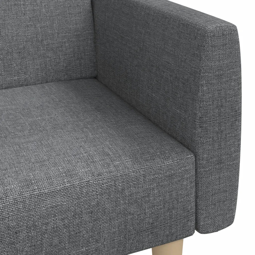 Divano letto | Sof¨¤ letto | Letto singolo a 2 Posti Grigio Chiaro in Tessuto