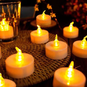 Lampadine LED senza Fiamma – Candelotti Flickeranti per Decorazione - 24 Pezzi