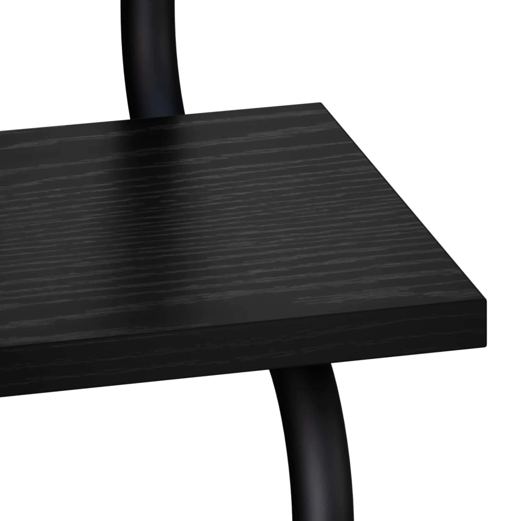 Mensola a 4 ripiani Rovere Nero 40 x 24,5 x 104 cm 8006091