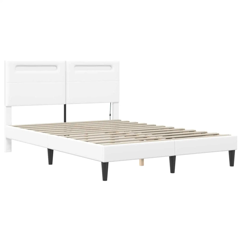 Struttura del letto con strisce LED 2 pcs Similpelle