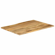 vidaXL Piano Tavolo 110x80x2,5 cm Bordi Vivi in Legno Massello Mango