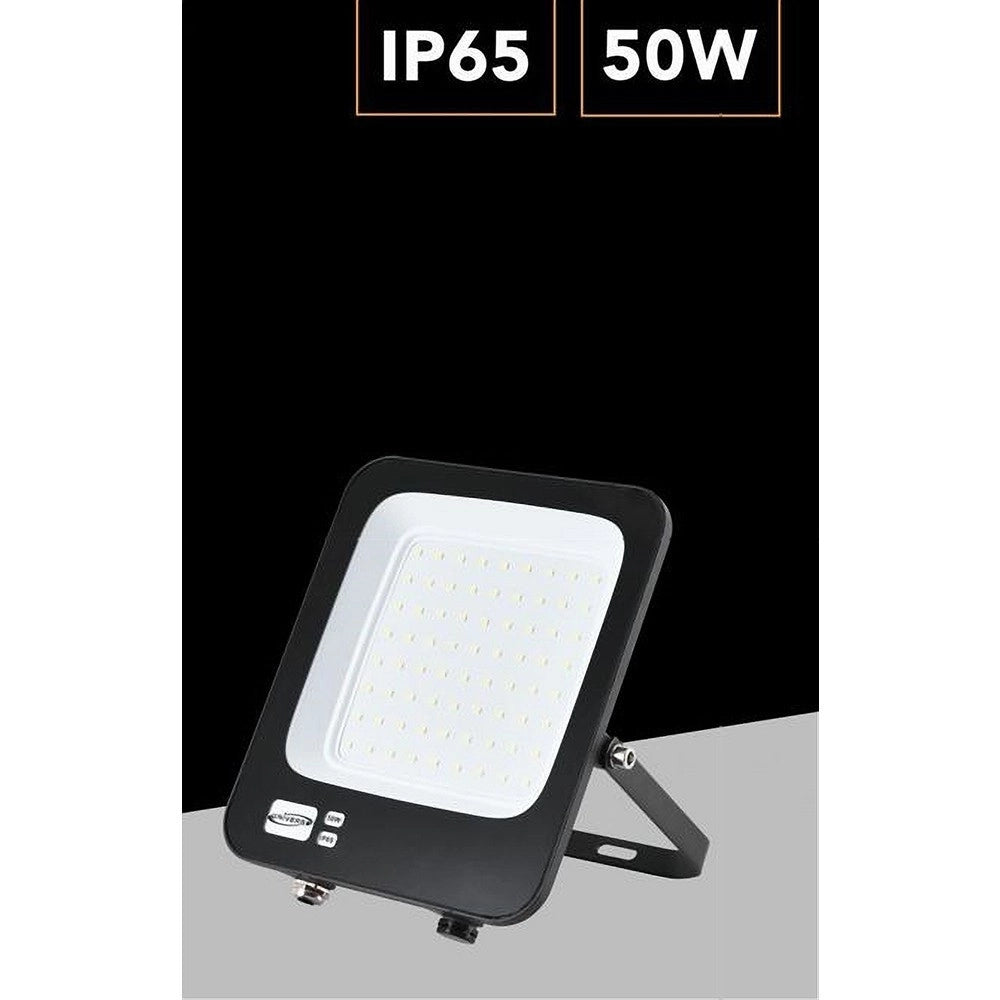 Trade Shop - Faro Led Ultra Slim 50 W Esterno Ip65 Orientabile Luce 6500k 4000k 3000k Jr-50w -