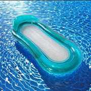 Waterbed waterdrijfstoel per adulti con schienale, ideale per la rilassazione in piscina e a spiaggia. Perfetto per feste estive in piscina, offre galleggiamento e sicurezza. 150cm di lunghezza.