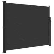 Tenda da Sole | Tenda parasole Laterale Retrattile Nera 160x600 cm