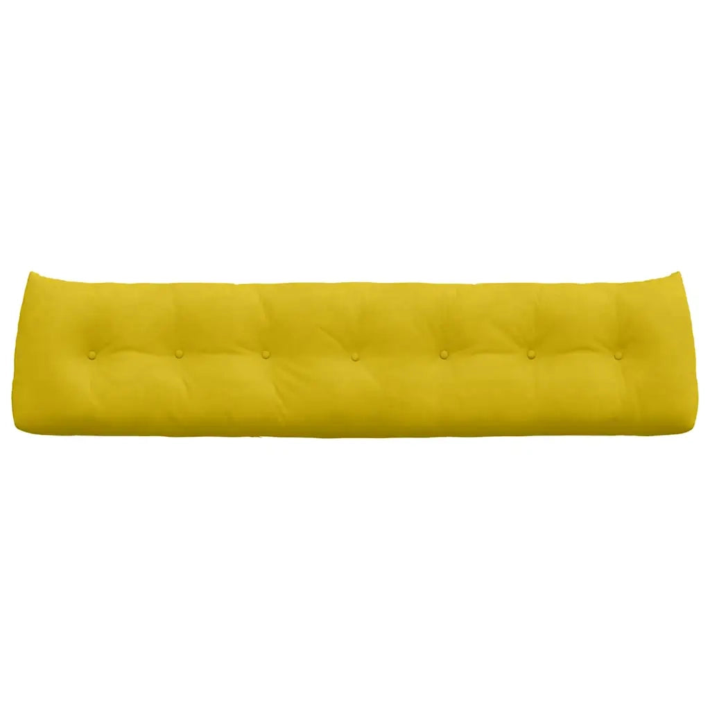 Cuscino per Schiena Giallo 200 x 24 x 50 cm Velluto 42014610