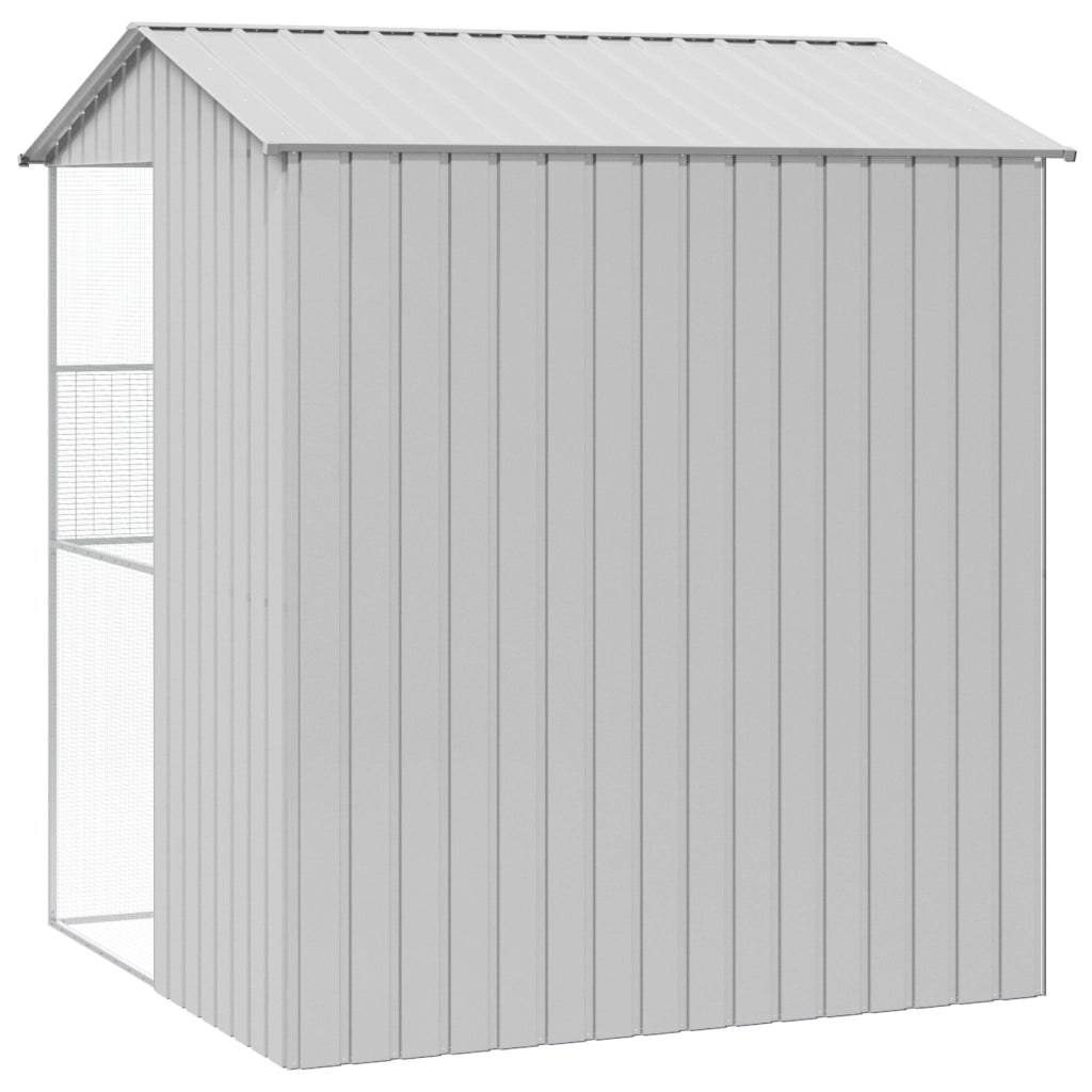 Aviario per Uccelli  Grigio 215x210x247 cm Acciaio